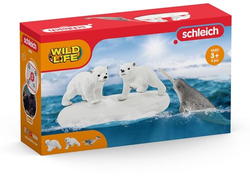 Schleich Safari - Soirée toboggan ours polaires 42531