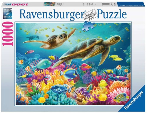 Ravensburger Huzzle 1000 pièces Bleu monde sous-marin