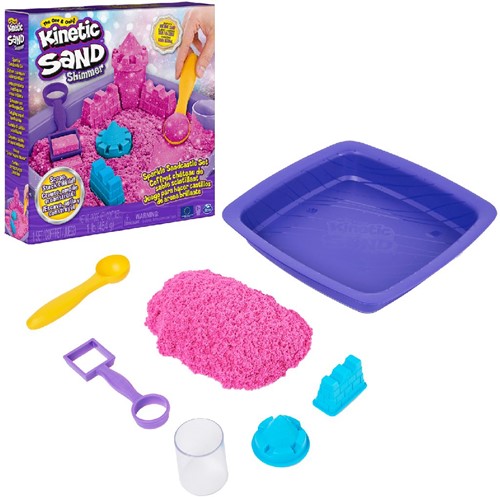 Kinetic Sand - Sparkling sandcastle roze