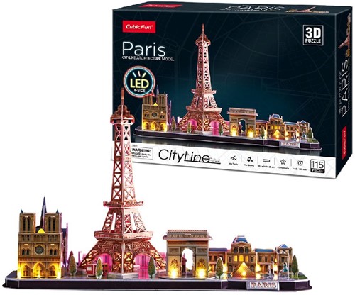 Cubiq Fun 3D Puzzel - Paris LED (115)