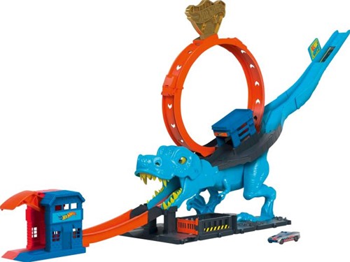 HOT WHEELS CITY T REX CHOMP DOWN PLAY SET