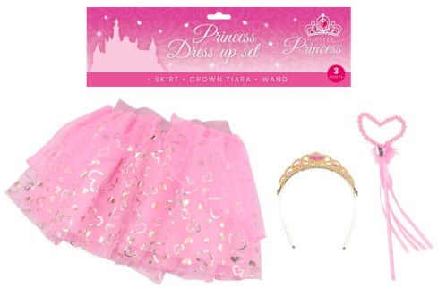 Prinses verkleed set 3 dlg. 27678