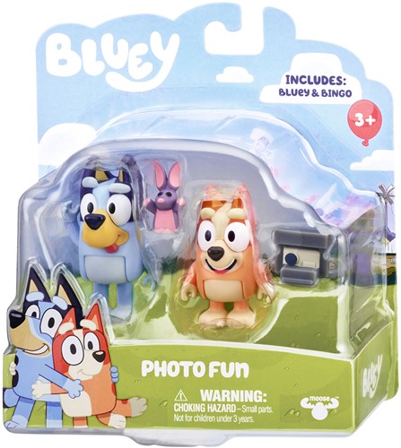 Bluey Speelfiguren Fotoplezier set 2 stuks