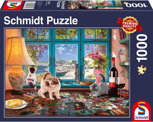 Schmidt Bureau van een Puzzelaar,  1000 stukjes - Puzzel - 12+