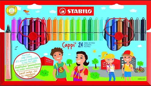 STABILO Cappi stylo-feutre Multicolore - 24 pièces