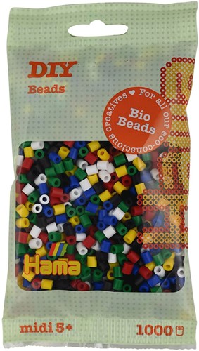 Hama Bio Strijkkralen - Felle Kleuren Mix (198), 1000st.