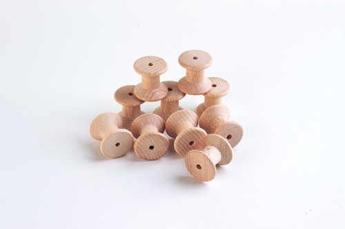 Tickit NATURAL WOODEN SPOOLS