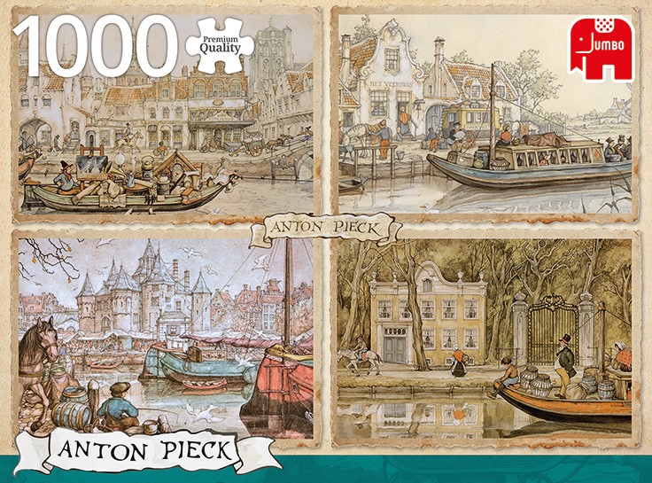 Jumbo puzzel Anton Canal Boats 1000 stukje