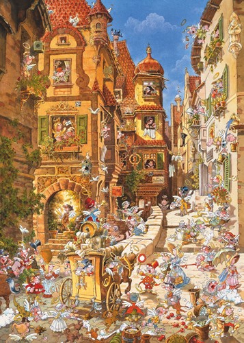 Heye Puzzel Romantic Town Day 1000