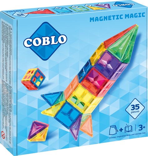 Coblo speelgoed magnetische tegels Classic 35 stuks