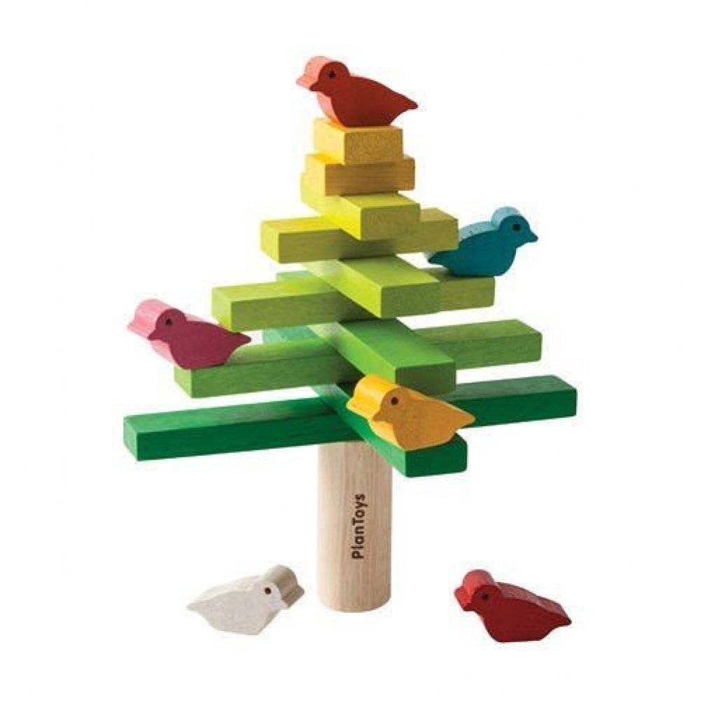 Wieg Zij zijn pastel PlanToys Houten Speelgoed Balancerende boom