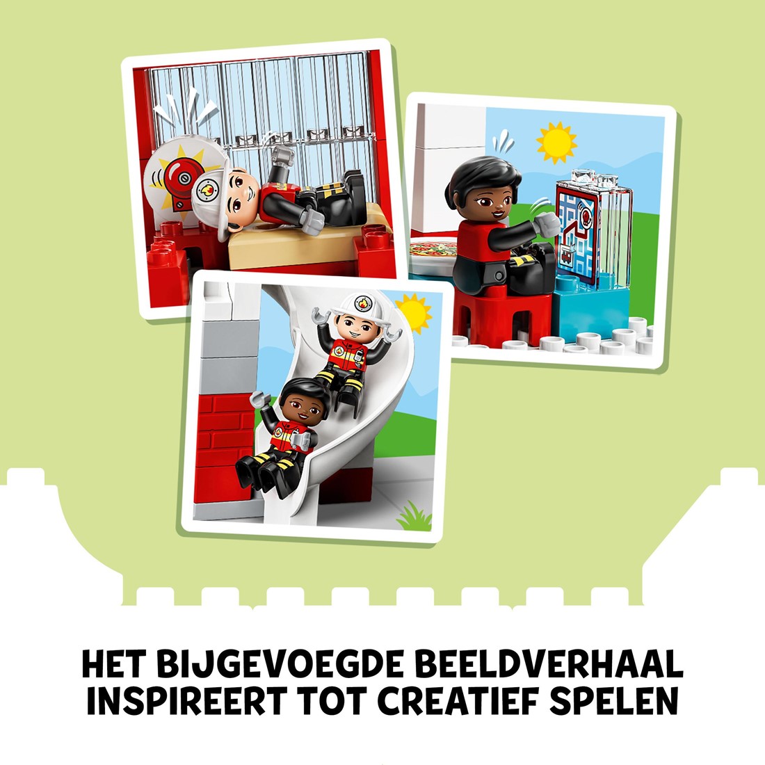 Acheter en ligne LEGO DUPLO La caserne et l'hélicoptère des pompiers  (10970) à bons prix et en toute sécurité 