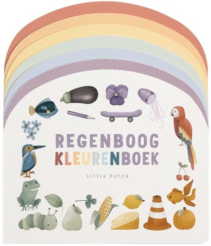 Boek Little Dutch Regenboog Kleurenboek Karton