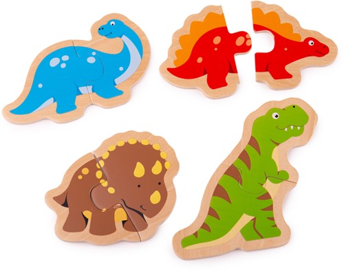 Bigjigs Puzzle deux pièces Dinosaure