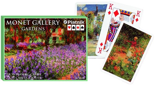 Cartes à jouer Piatnik Monet Gardens - Double Deck