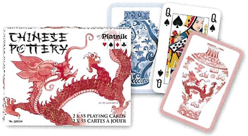 Cartes à jouer en poterie chinoise Piatnik - Double Deck