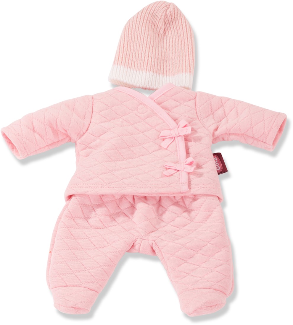 martelen Robijn Inspecteren Götz Boutique Poppenkleding Babypakje Roze 3-delig - Babypop 42-46 cm