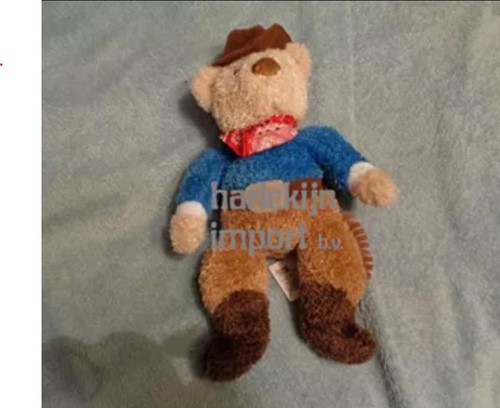 Harlekijn Ours cowboy (peluche)