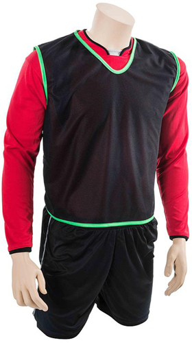 Plain Mesh Training Bib (Youth, Adult) Black Adult