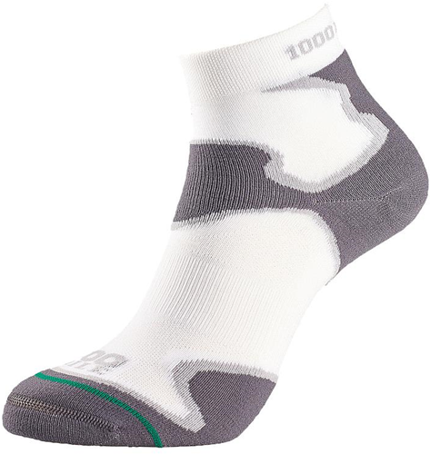 1000 Mile Fusion Sock Mens - White/Grey - XLarge