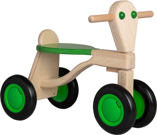 Van Dijk Toys vélo d'équilibre en bois de bouleau à partir de 1 an - Vert (Qualité de la garde d'enfants)